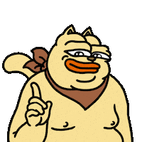 I Dont Think So Uh Uh Sticker by ChonkyCom