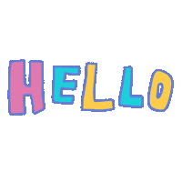Type Hello Sticker
