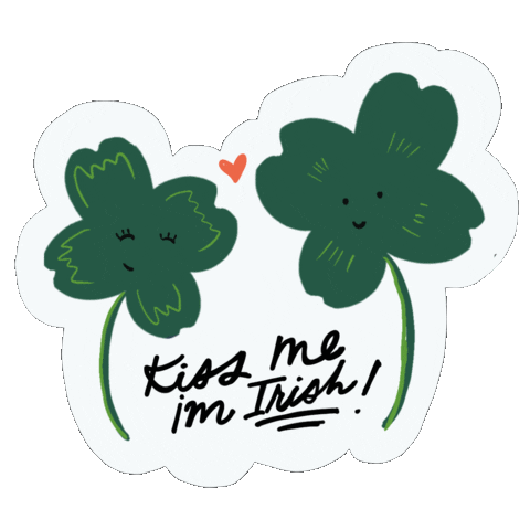 St Patrick Love Sticker by BrittDoesDesign