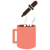 papaandbarkley coffee tincture hotcocoa papaandbarkley Sticker