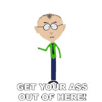 Get Out Of Here Go Away Sticker by South Park
