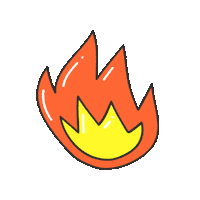 acis_energia hot summer fire energy Sticker