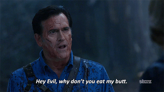eat bruce campbell GIF by Ash vs Evil Dead