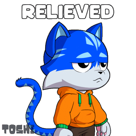 Thanks Wow Sticker by Toshithecat
