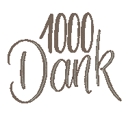 Dank Sticker by Handbeschriftetes