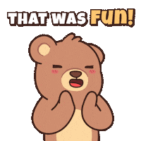Happy Teddy Bear Sticker by BEARISH