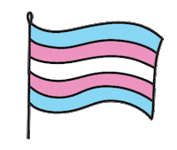 Trans Flag Sticker by Twinkl Parents