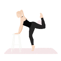 Fridahallqvist training bold barre træning Sticker