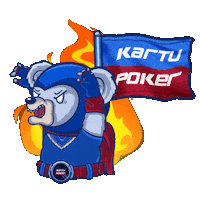 Angry Fire Sticker by Kartupoker Official