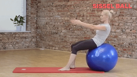 sisselsissel giphygifmaker fitness ball wellness GIF