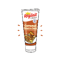 Regilait miam caramel saltedcaramel tropbon Sticker