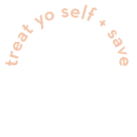 Treatyoself Sticker by Green + Bare