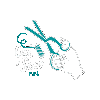 CutandSewPHL philadelphia sew quiltshop cutandsewphl Sticker