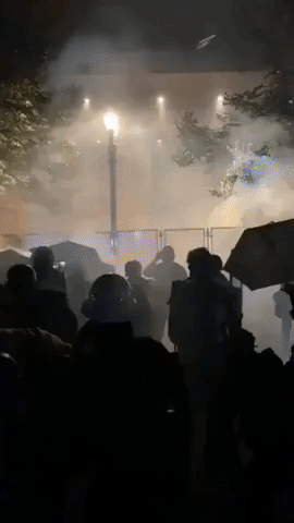 Protesters Use Leaf Blowers to Combat Tear Gas as Clashes Continue in Portland