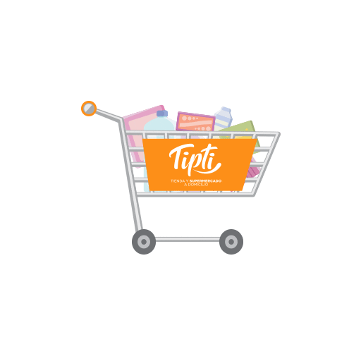 tiptimarket giphyupload compras supermercado carrito Sticker