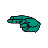 american sign language h Sticker by Tim Colmant