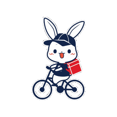 Bike Rabbit Sticker by BEAUTY GARAGE