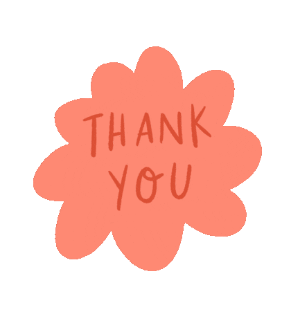 Pink Thanks Sticker