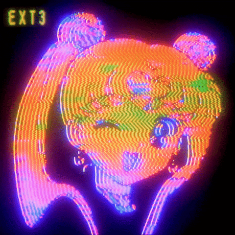 Polygon1993 glitch 90s 80s vhs GIF