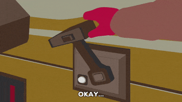 glove pulling GIF by South Park 