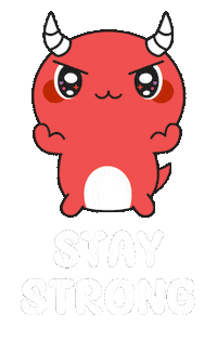 Power Stay Strong Sticker by Naru Naru