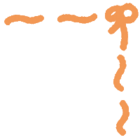 Orange Ribbon Sticker