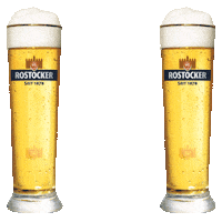Rostocker cheers bier prost anstossen Sticker