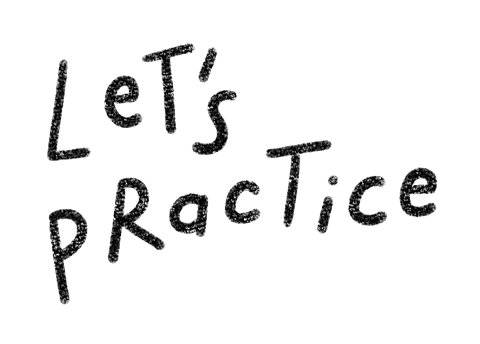 Keep Practicing Warm Up Sticker by Catharina Stewart