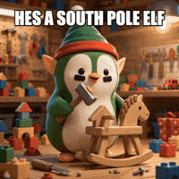 South Pole Christmas GIF by ZaddyFi