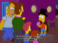 homer simpson todd flanders GIF