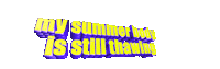 summer text Sticker