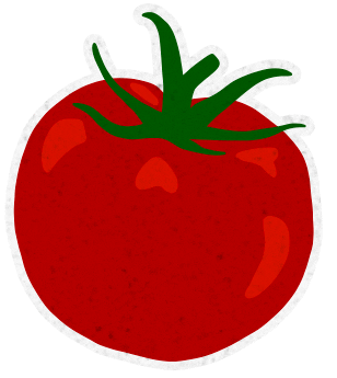 Pizza Tomato Sticker by C'est par là