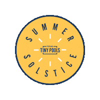 Summer Solstice Sticker by Texas Tiny Pools