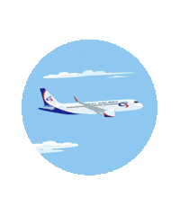 Fly Clouds Sticker by ural _airlines