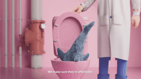 Dipcor giphygifmaker skibidi blahaj GIF