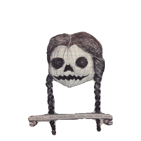 halloween skull STICKER by imoji