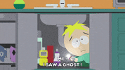 scared butters stotch GIF by South Park 