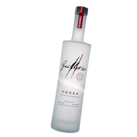 GuillotineVodka giphyupload vodka bouteille guillotine Sticker