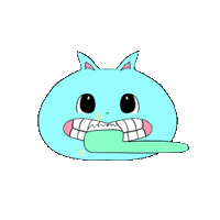 76namu ねこ 76namu はみがき Sticker