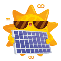 Solar Energy Sun Sticker by Pontoon Clean Tech