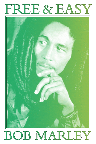 Bob Marley Rainbow Sticker by Free & Easy