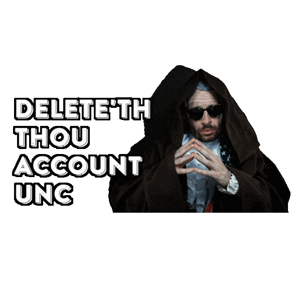 Unc Delete Sticker
