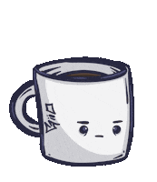 Working Coffee With Milk Sticker