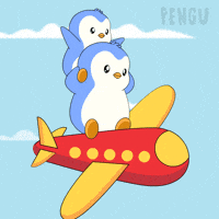Flying On My Way GIF by Pudgy Penguins