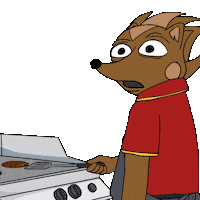 Fast Food Worker Sticker Sticker by HegeCoin