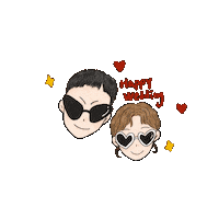 Ohm Happywedding Sticker