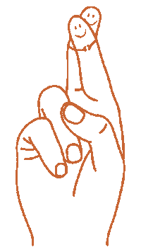 Fingers Crossed Sticker by ZoJong!