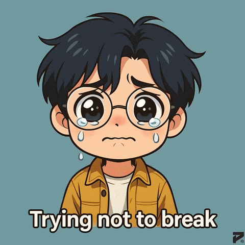 Heartbreak Barely Holding On GIF by Persona