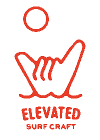 ElevatedSurfcraft surf handmade surfing snowboard Sticker