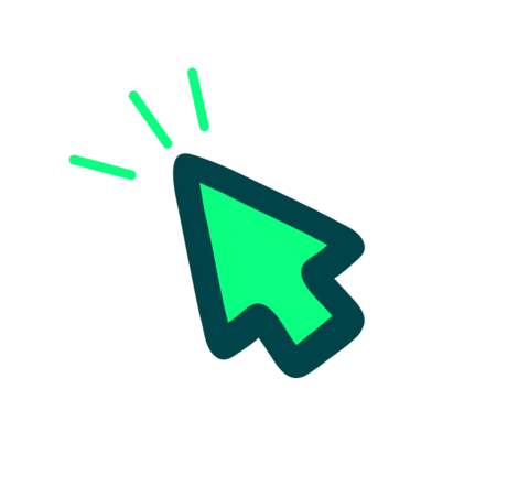 Click Green Arrow Sticker by Going